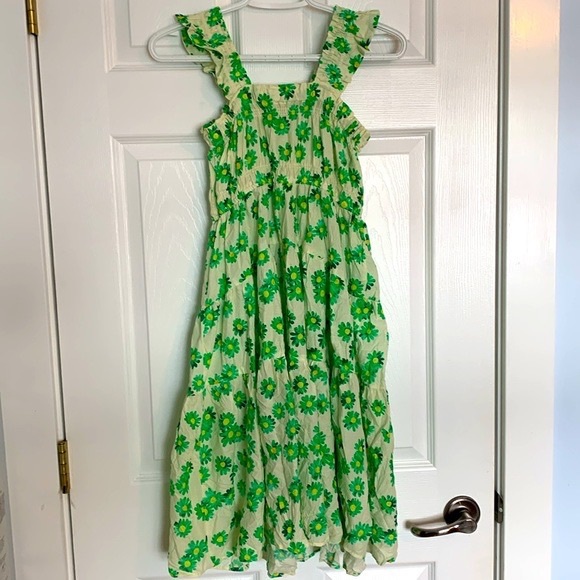 Zara Girls Floral Tiered Summer Dress Midi Green
Size 13-14 Fun Soft Breezy - Picture 4 of 5